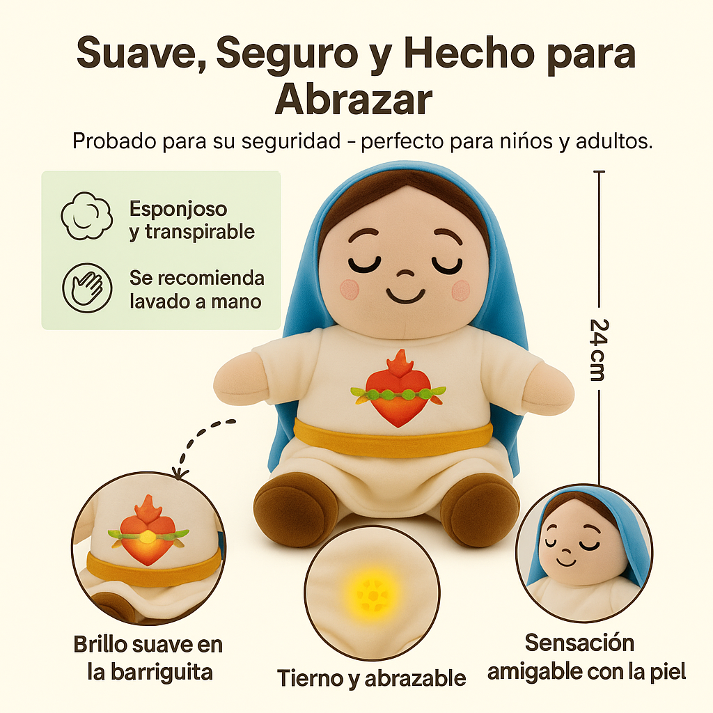 Peluche de María con Respiración Suave