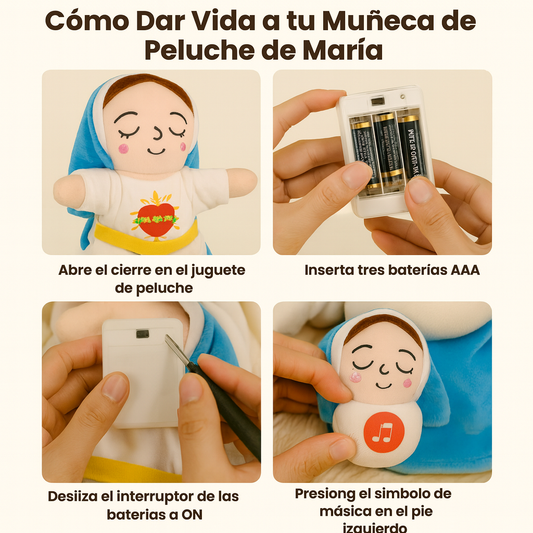 Peluche de María con Respiración Suave