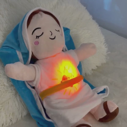 Peluche de María con Respiración Suave